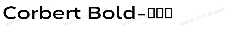 Corbert Bold字体转换